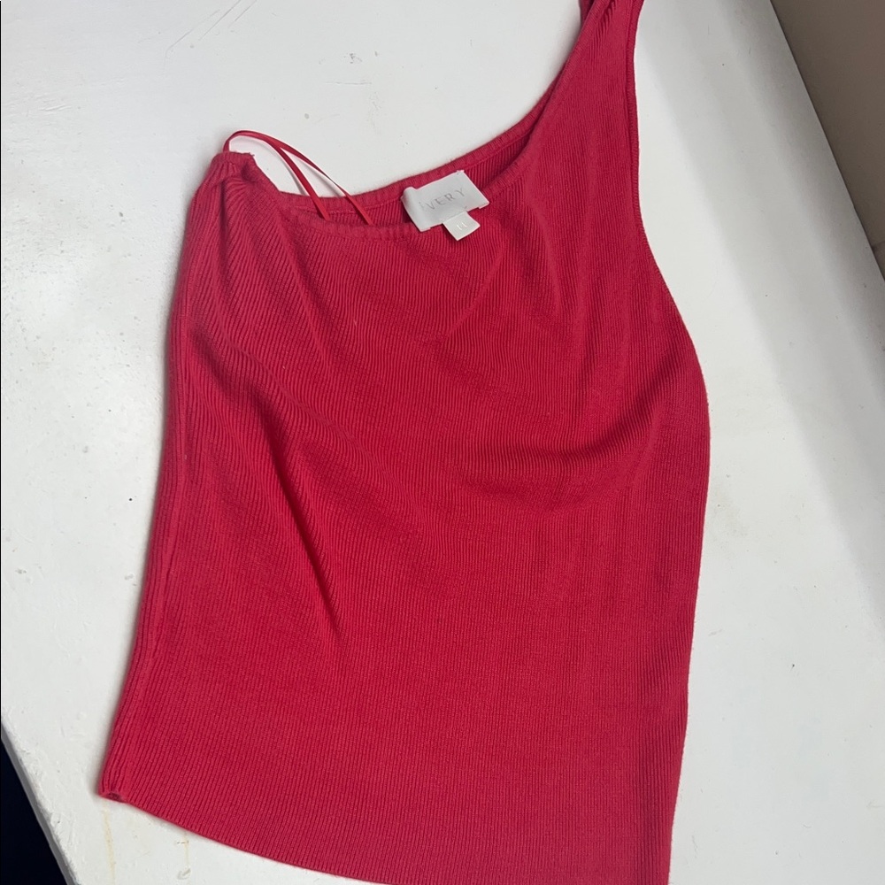 Pink One-Shoulder Women's Top